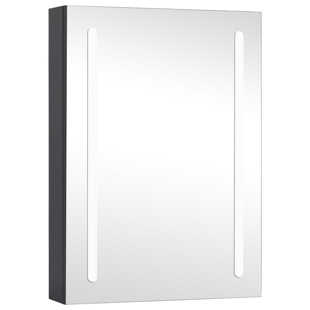 vidaXL Szafka łazienkowa z lustrem i LED, 50x13x70 cm