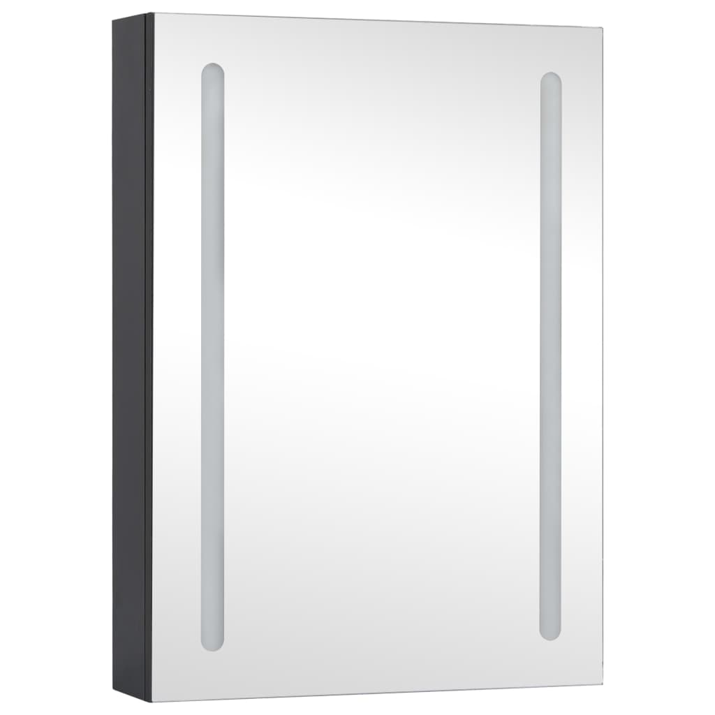 vidaXL Szafka łazienkowa z lustrem i LED, 50x13x70 cm
