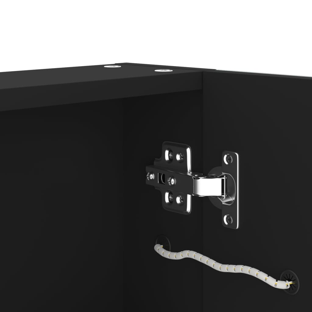 vidaXL Szafka łazienkowa z lustrem i LED, 50x13x70 cm