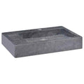 vidaXL Umywalka, czarna, 58x39x10 cm, marmurowa