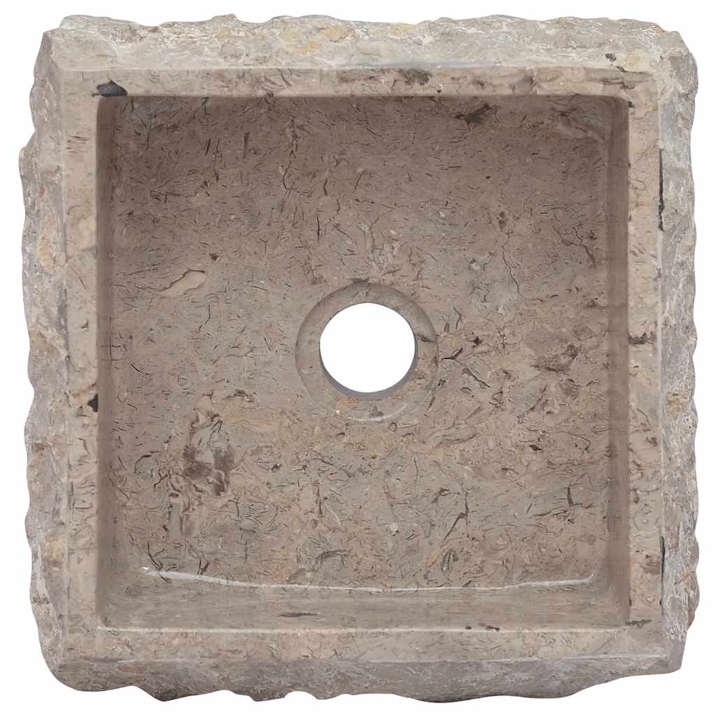 vidaXL Umywalka, szara, 30x 30 x 13 cm, marmurowa