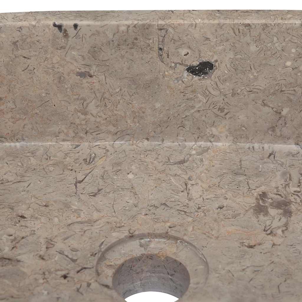 vidaXL Umywalka, szara, 30x 30 x 13 cm, marmurowa
