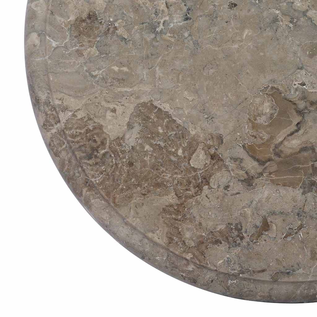 vidaXL Blat do stołu, szary, Ø40 x 2,5 cm, marmur
