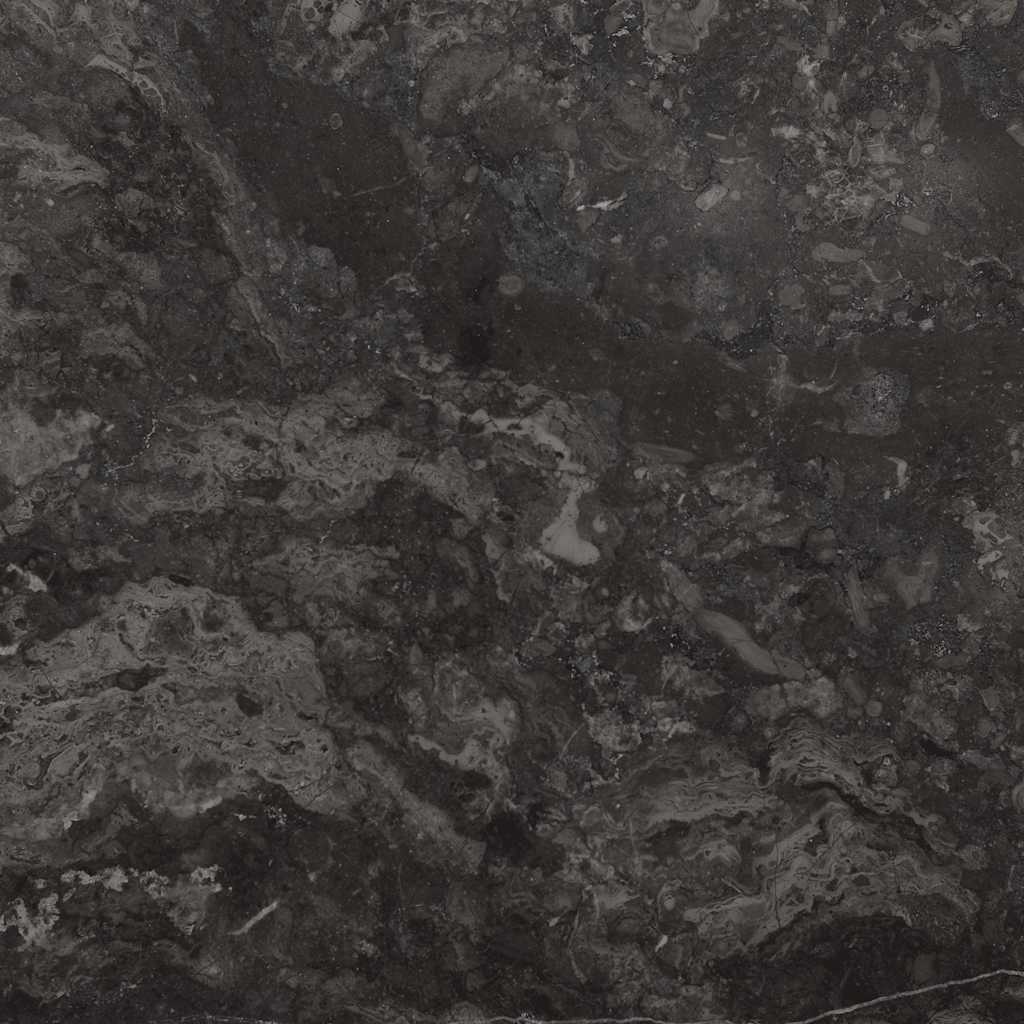 vidaXL Blat do stołu, czarny, Ø50 x 2,5 cm, marmur