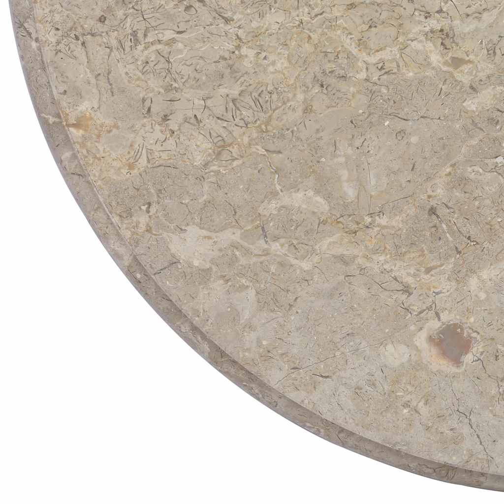 vidaXL Blat do stołu, szary, Ø60 x 2,5 cm, marmur
