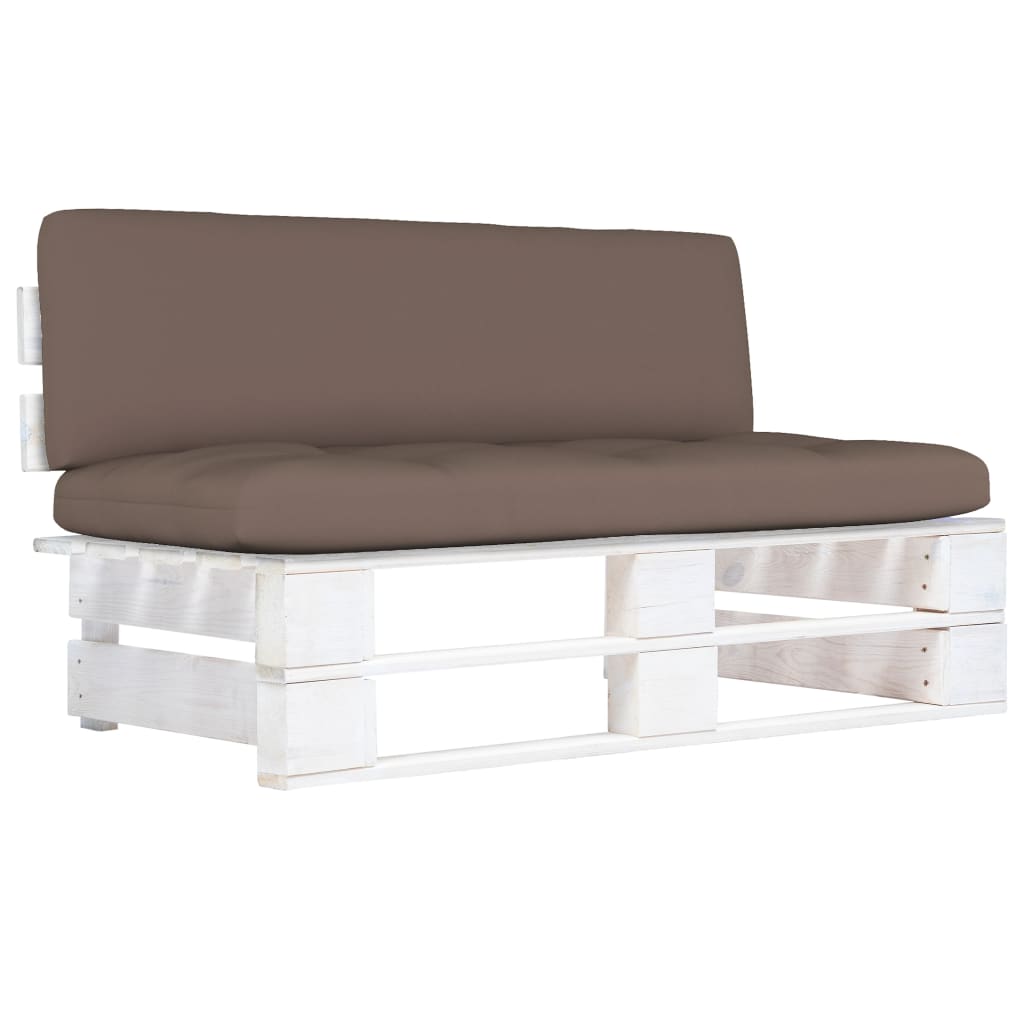 vidaXL Ogrodowa sofa środkowa z palet, impregnowane drewno sosnowe