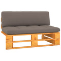 vidaXL Ogrodowa sofa środkowa z palet, miodowy brąz, drewno sosnowe