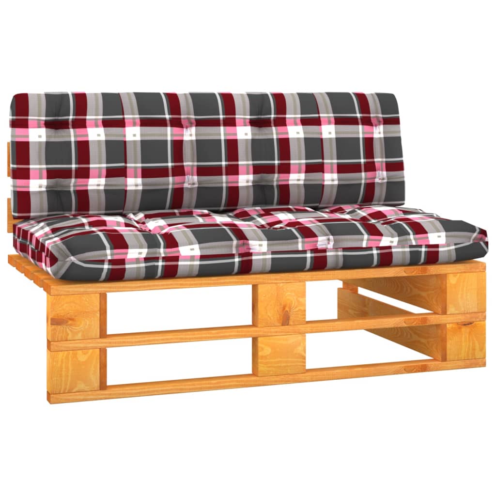 vidaXL Ogrodowa sofa środkowa z palet, miodowy brąz, drewno sosnowe