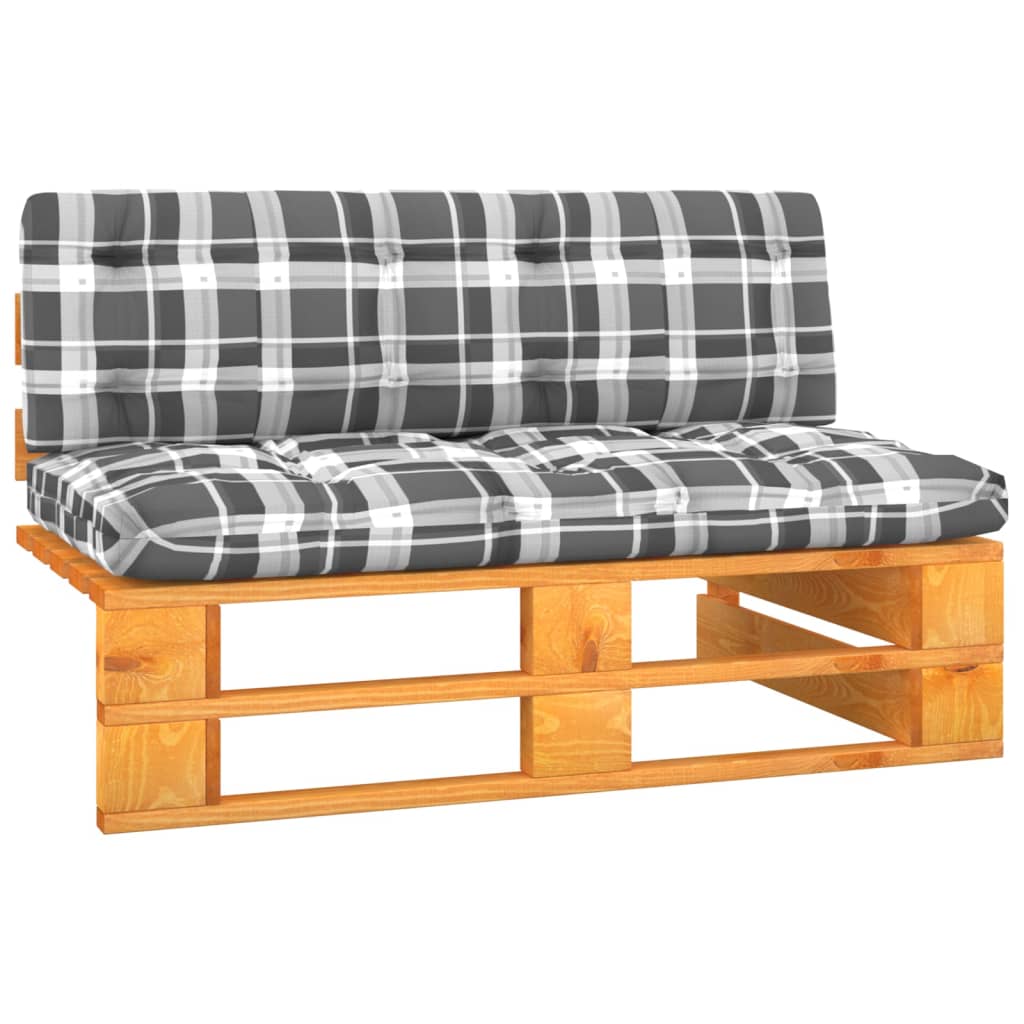vidaXL Ogrodowa sofa środkowa z palet, miodowy brąz, drewno sosnowe