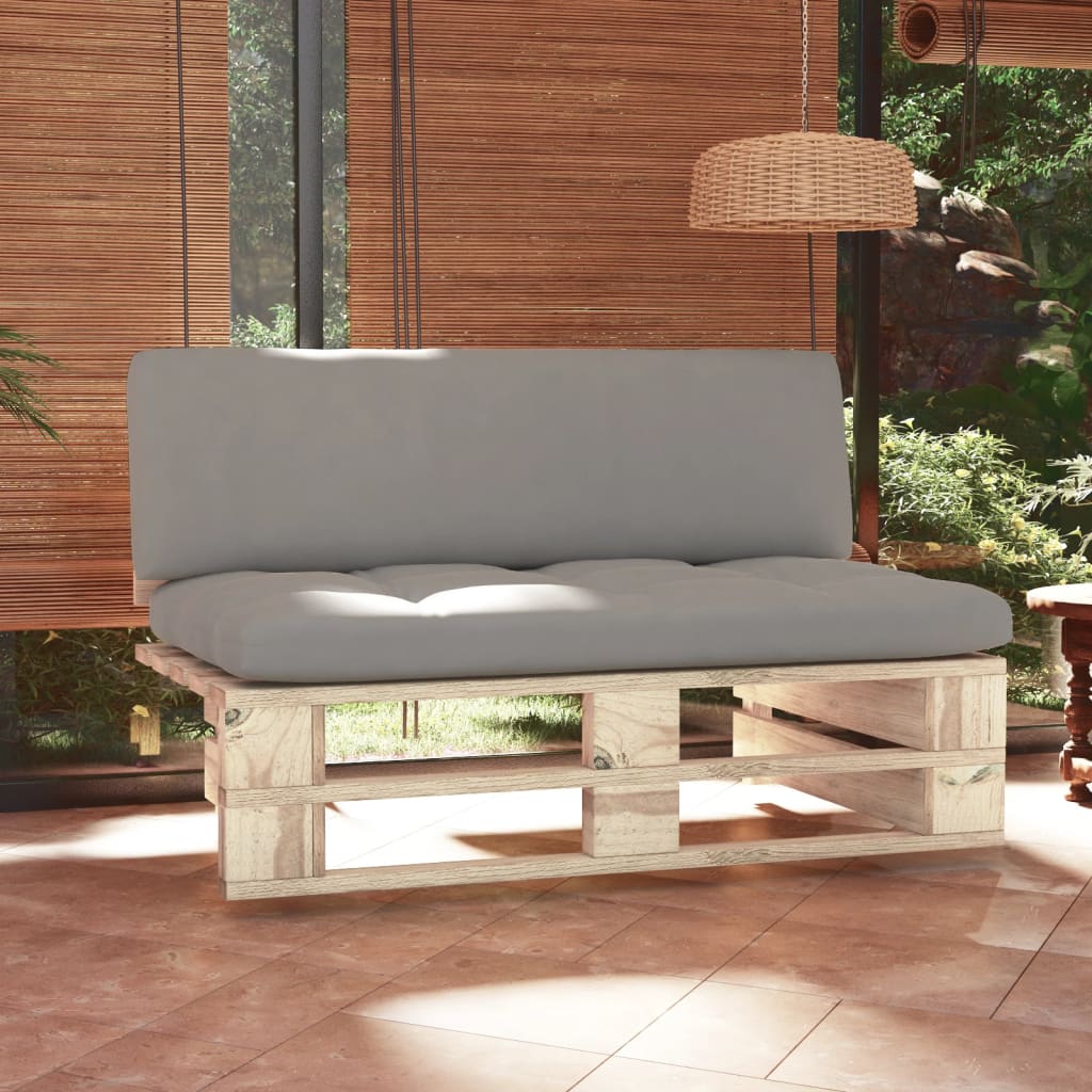 vidaXL Ogrodowa sofa środkowa z palet, impregnowane drewno sosnowe