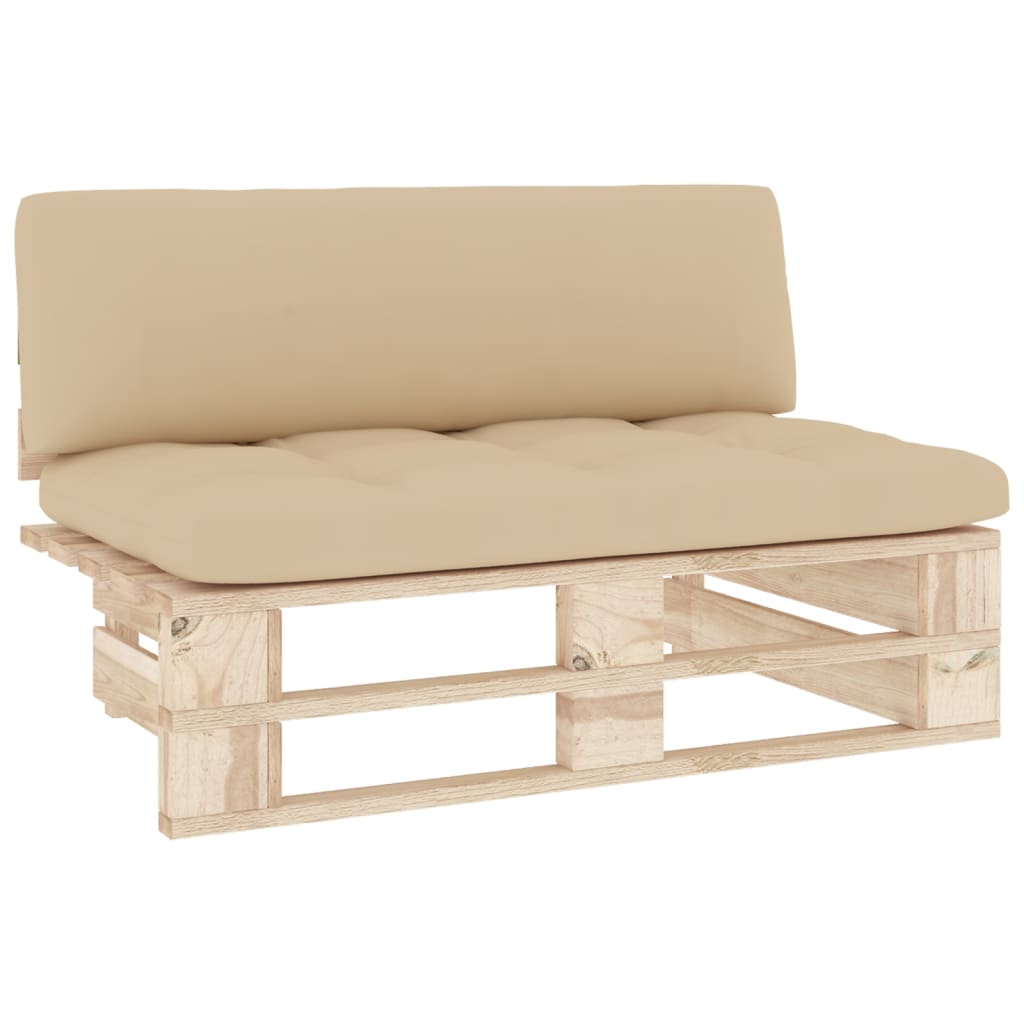 vidaXL Ogrodowa sofa środkowa z palet, impregnowane drewno sosnowe