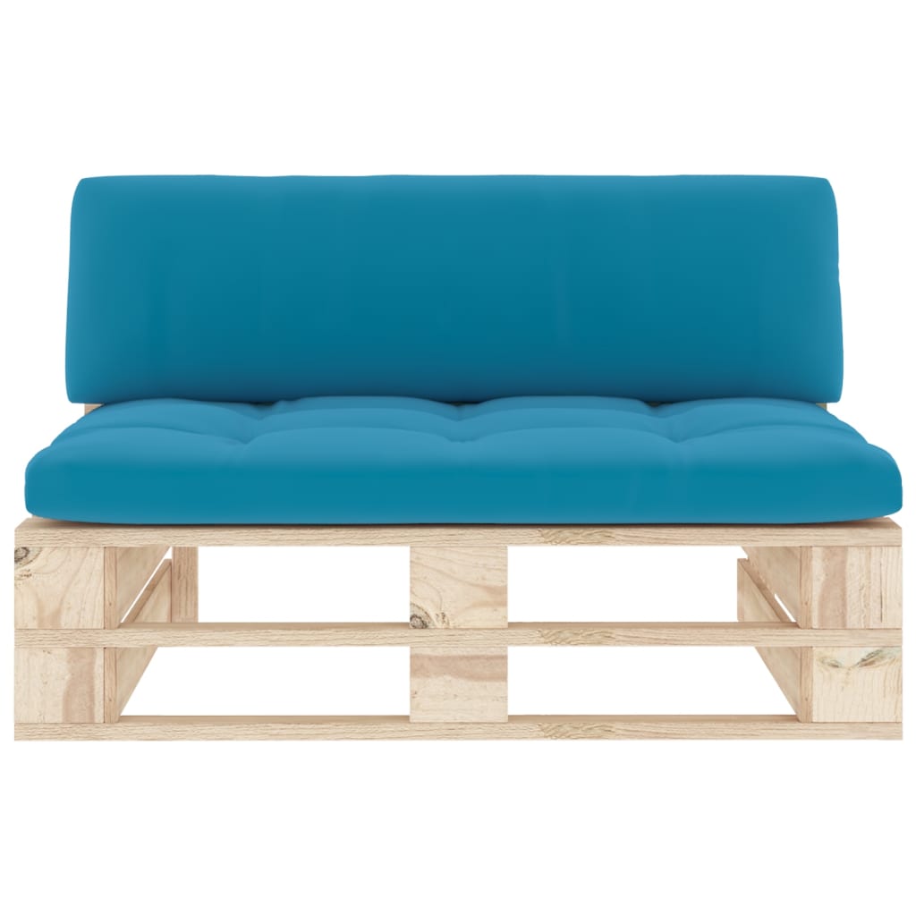 vidaXL Ogrodowa sofa środkowa z palet, impregnowane drewno sosnowe