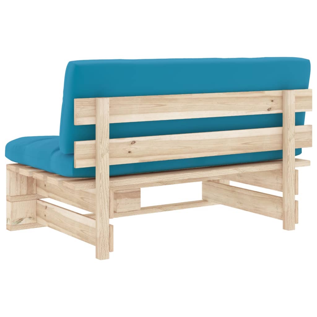 vidaXL Ogrodowa sofa środkowa z palet, impregnowane drewno sosnowe