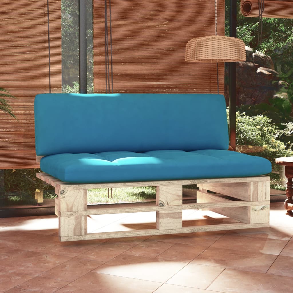 vidaXL Ogrodowa sofa środkowa z palet, impregnowane drewno sosnowe