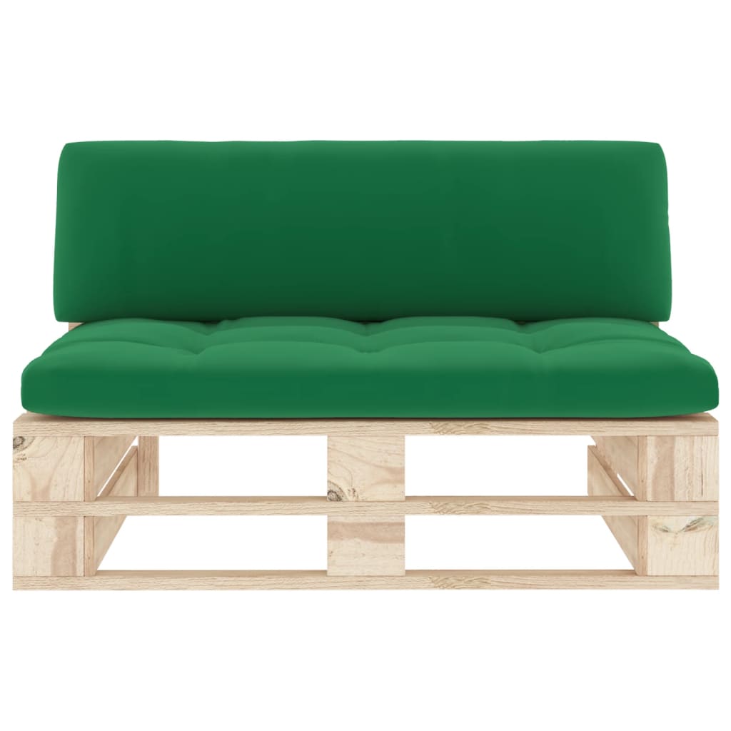 vidaXL Ogrodowa sofa środkowa z palet, impregnowane drewno sosnowe