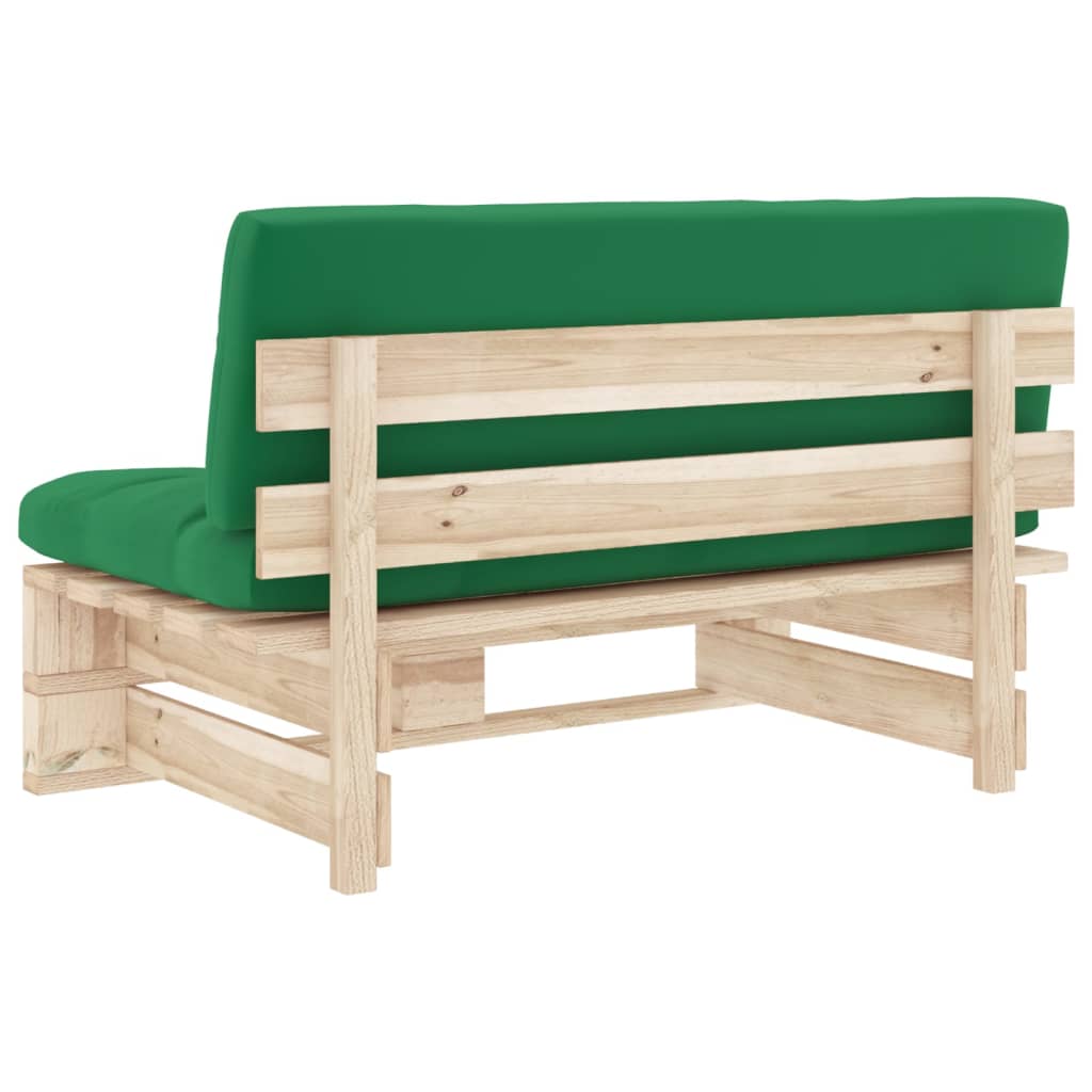 vidaXL Ogrodowa sofa środkowa z palet, impregnowane drewno sosnowe