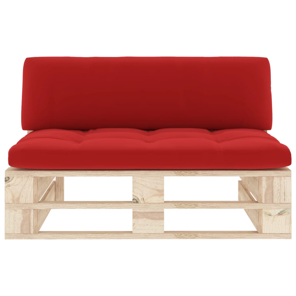vidaXL Ogrodowa sofa środkowa z palet, impregnowane drewno sosnowe
