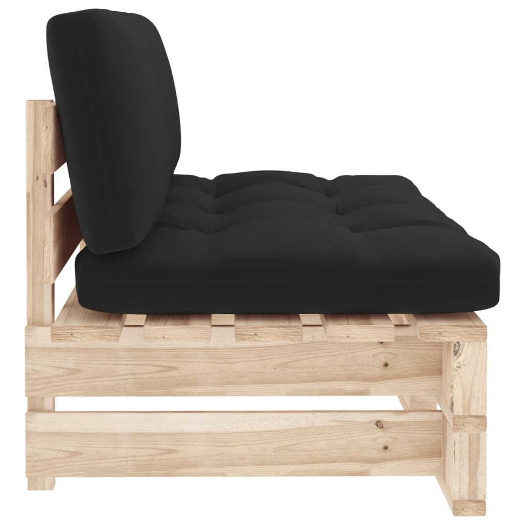 vidaXL Ogrodowa sofa środkowa z palet, impregnowane drewno sosnowe