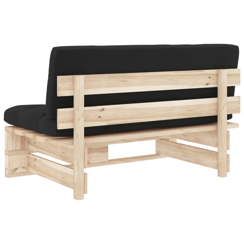 vidaXL Ogrodowa sofa środkowa z palet, impregnowane drewno sosnowe