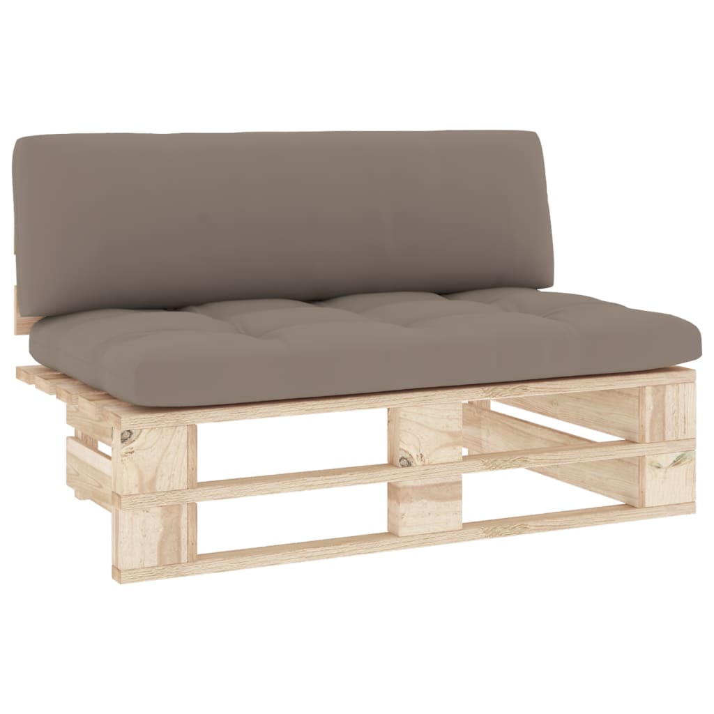 vidaXL Ogrodowa sofa środkowa z palet, impregnowane drewno sosnowe