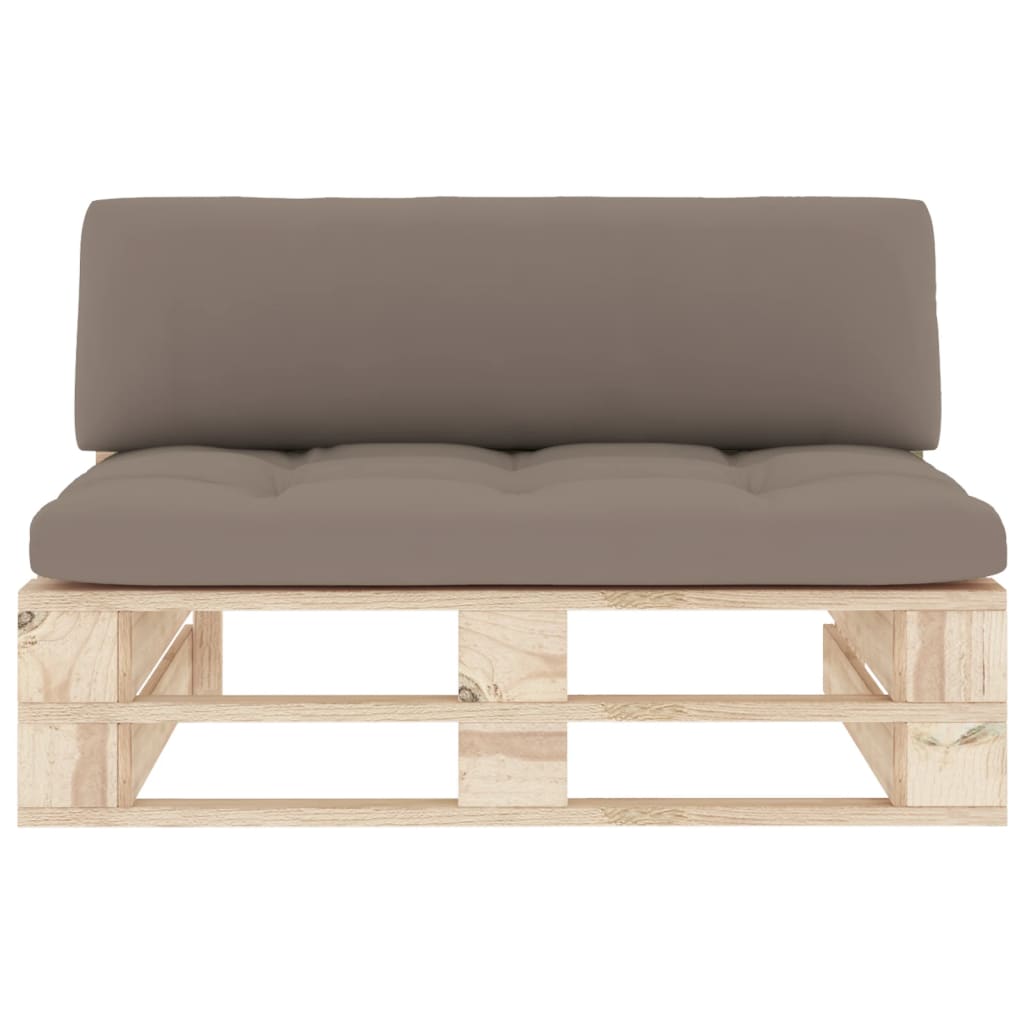 vidaXL Ogrodowa sofa środkowa z palet, impregnowane drewno sosnowe