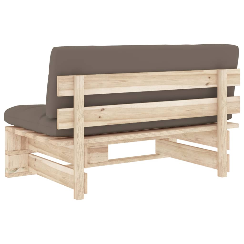 vidaXL Ogrodowa sofa środkowa z palet, impregnowane drewno sosnowe