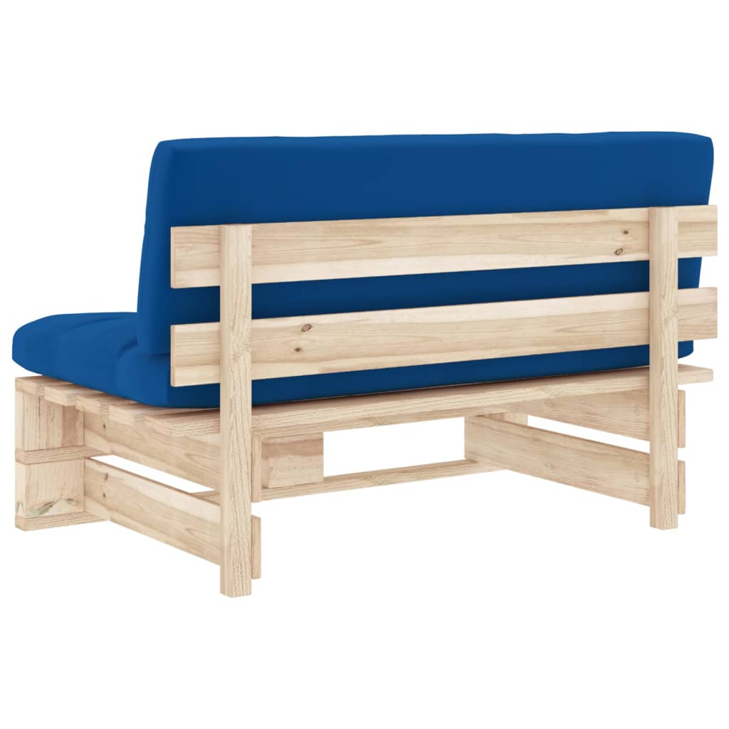 vidaXL Ogrodowa sofa środkowa z palet, impregnowane drewno sosnowe