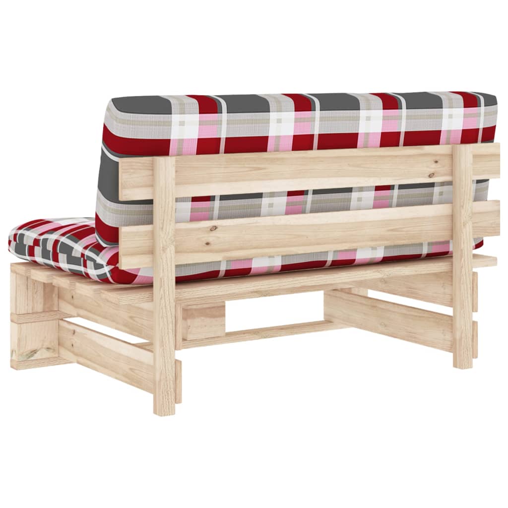 vidaXL Ogrodowa sofa środkowa z palet, impregnowane drewno sosnowe