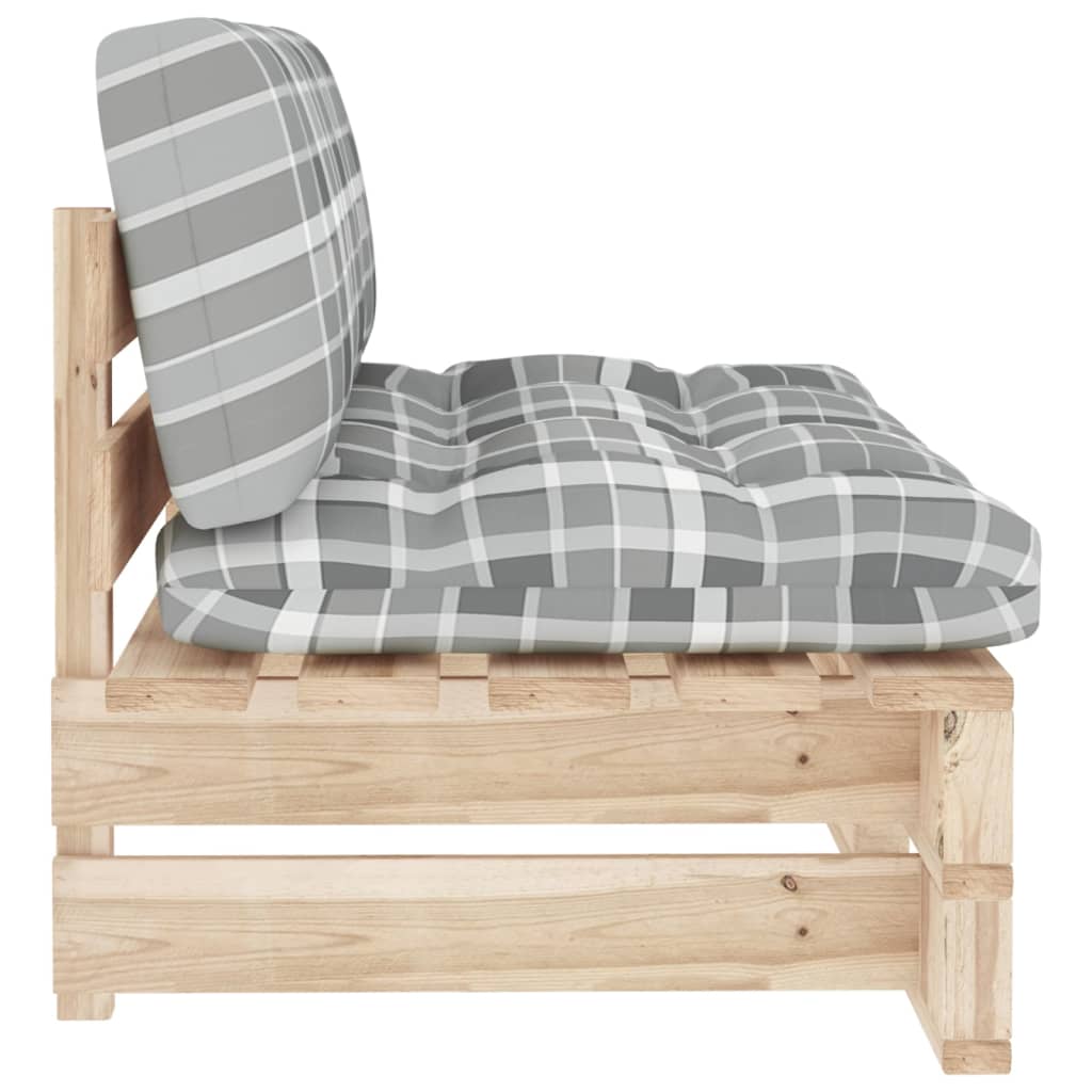 vidaXL Ogrodowa sofa środkowa z palet, impregnowane drewno sosnowe