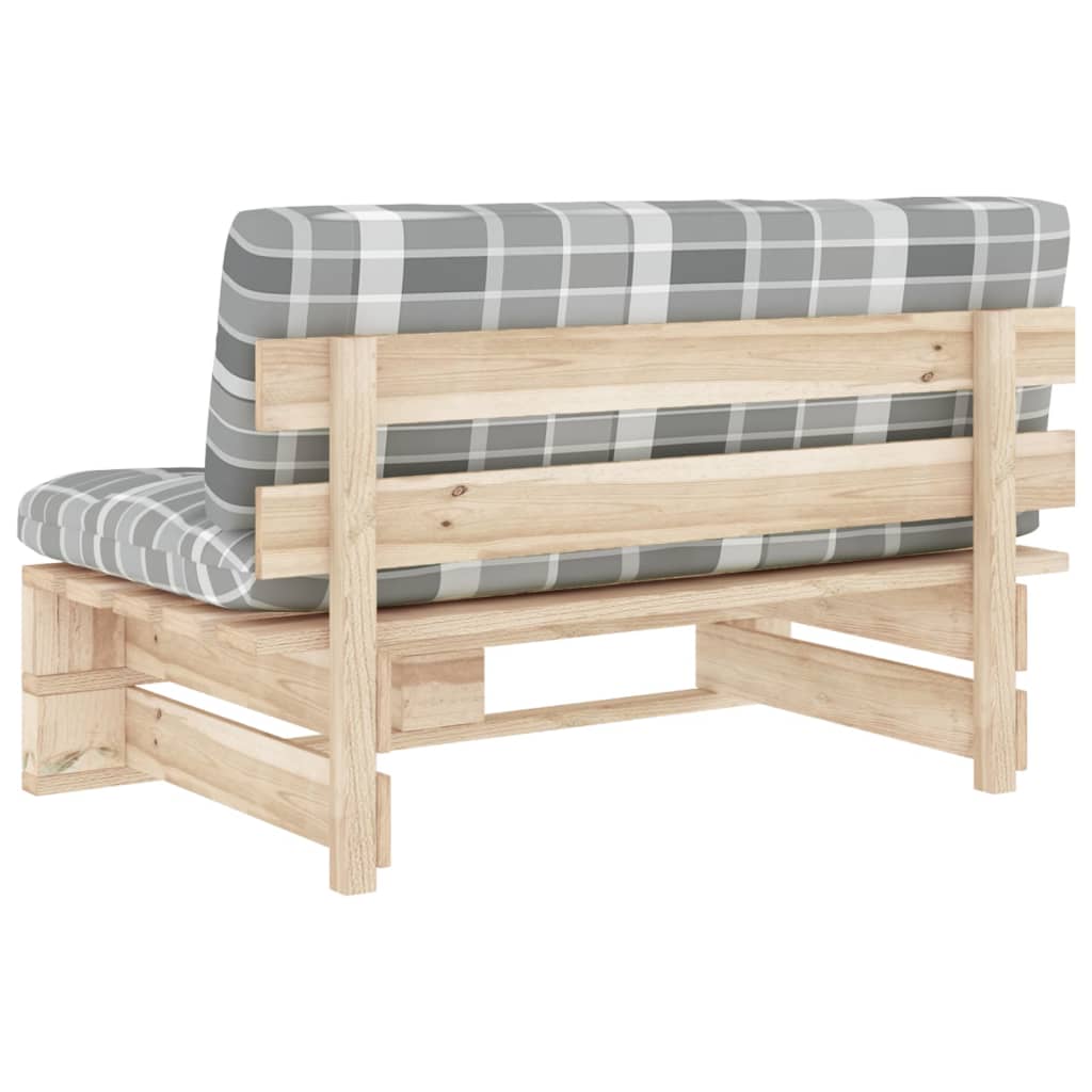 vidaXL Ogrodowa sofa środkowa z palet, impregnowane drewno sosnowe