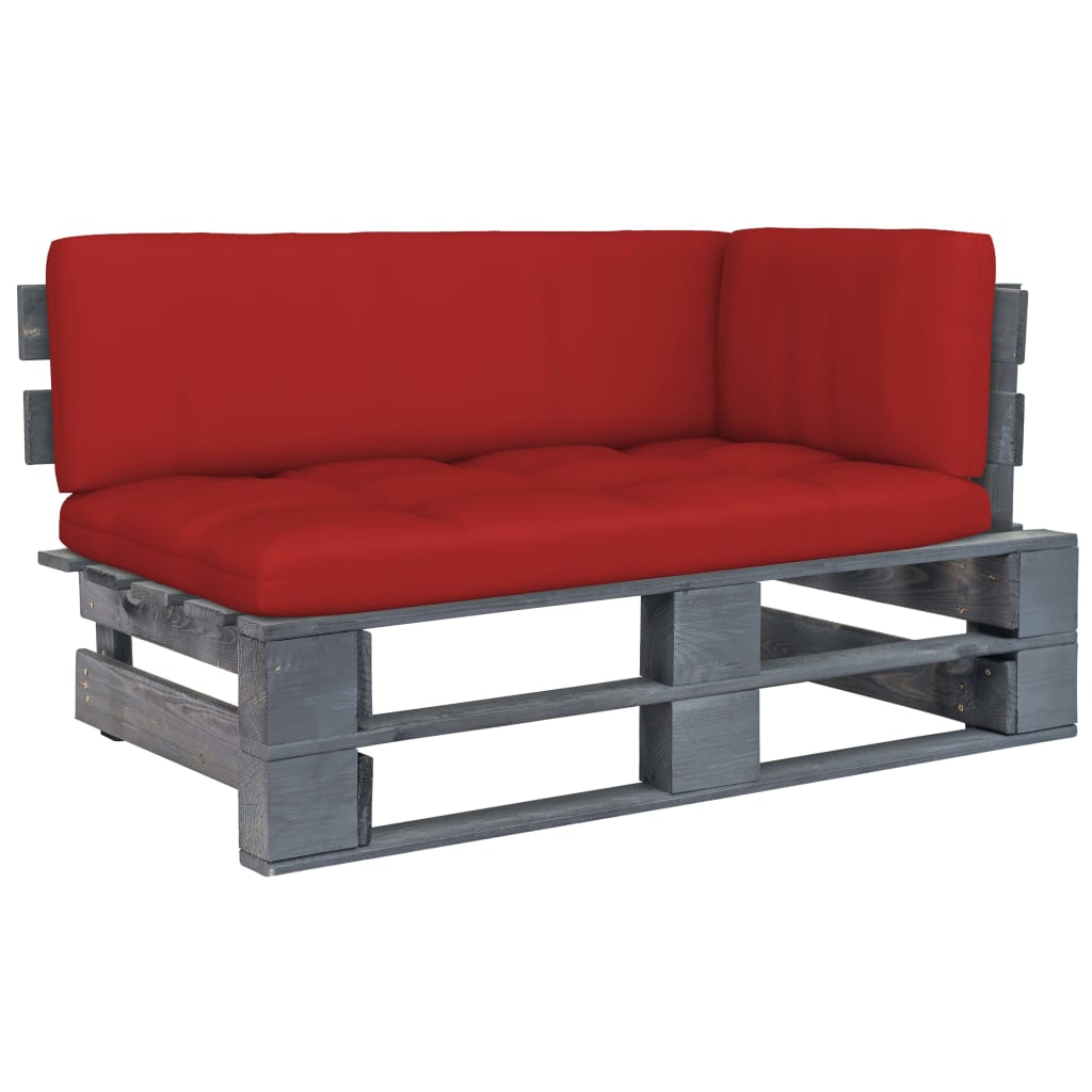 vidaXL Ogrodowa sofa narożna z palet, impregnowane drewno sosnowe