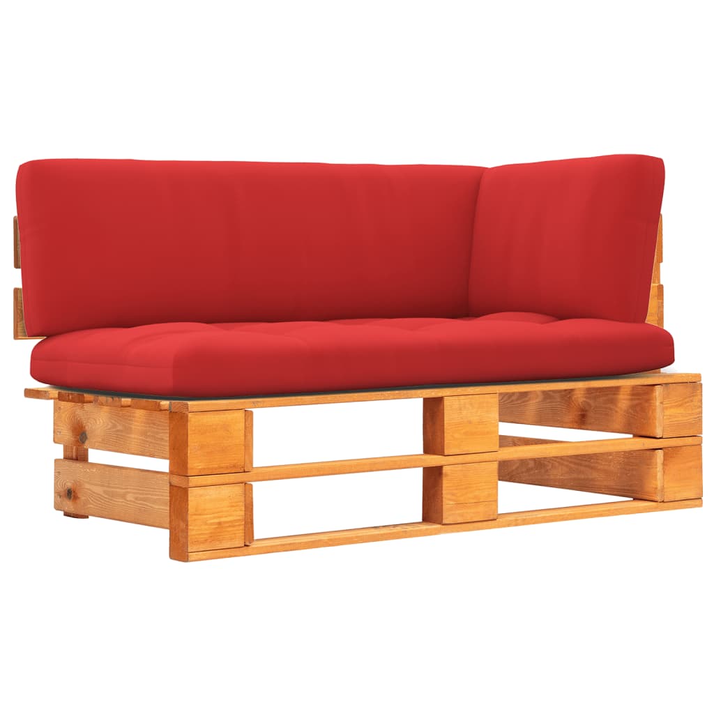 vidaXL Ogrodowa sofa narożna z palet, impregnowane drewno sosnowe