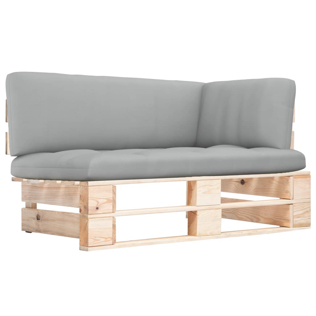 vidaXL Ogrodowa sofa narożna z palet, impregnowane drewno sosnowe