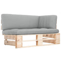 vidaXL Ogrodowa sofa narożna z palet, impregnowane drewno sosnowe