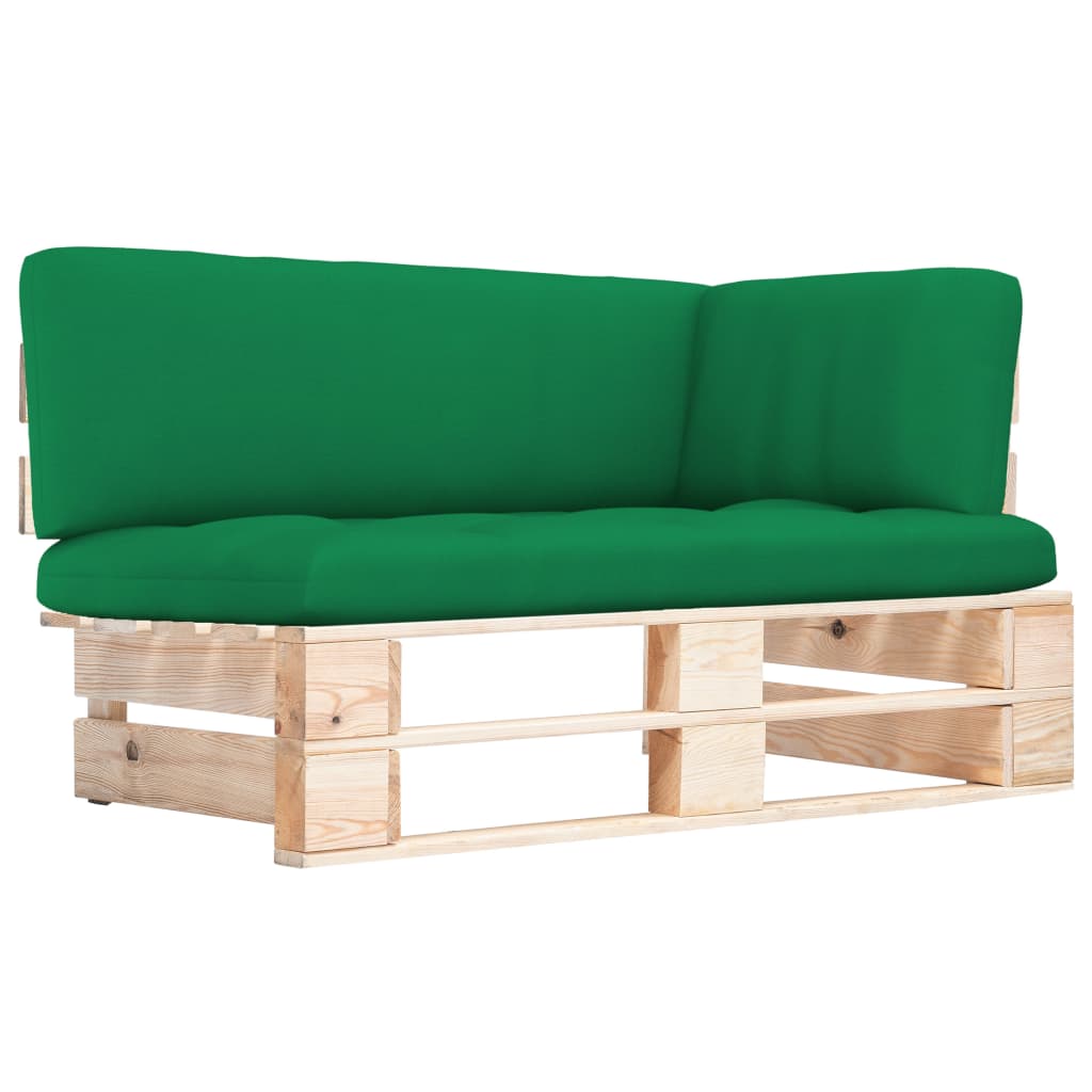 vidaXL Ogrodowa sofa narożna z palet, impregnowane drewno sosnowe