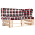 vidaXL Ogrodowa sofa narożna z palet, impregnowane drewno sosnowe