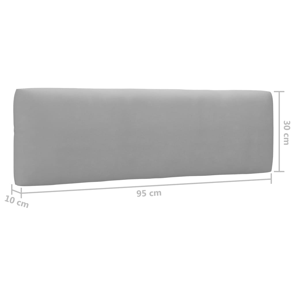 vidaXL Sofa 2-osobowa z palet, z poduszkami, biała, drewno sosnowe