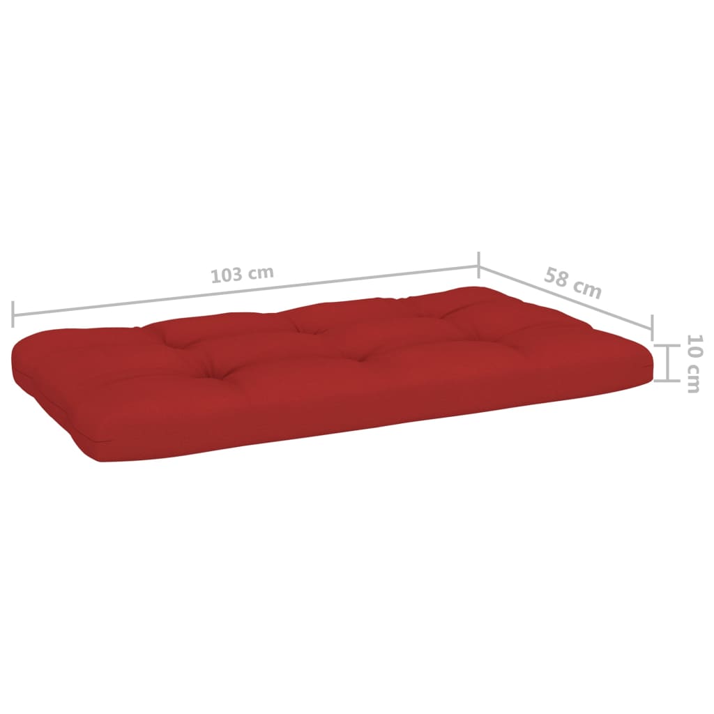 vidaXL Sofa 2-osobowa z palet, z poduszkami, biała, drewno sosnowe