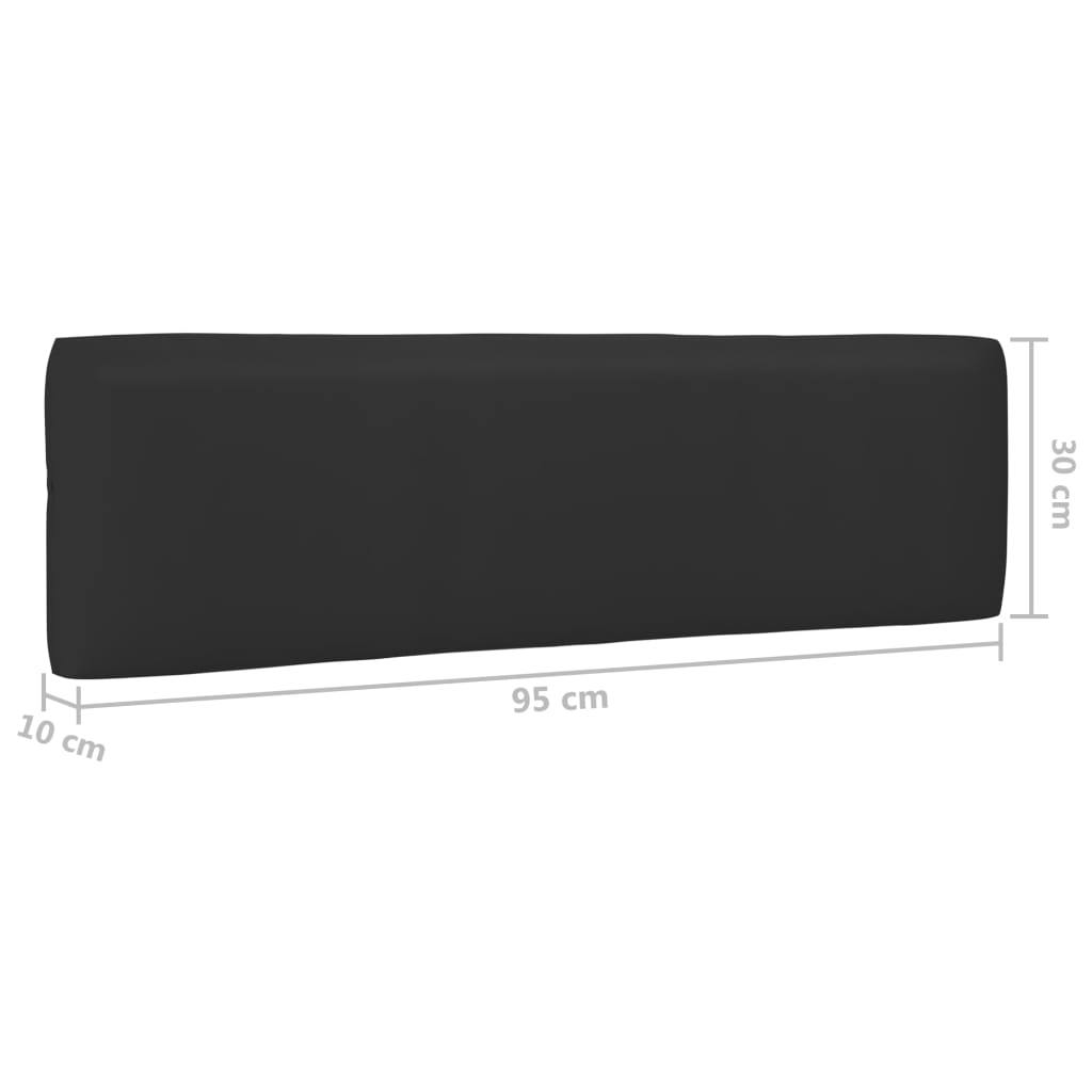 vidaXL Sofa 2-osobowa z palet, z poduszkami, biała, drewno sosnowe