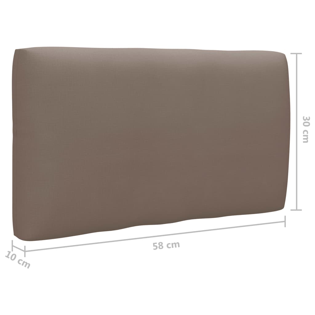 vidaXL Sofa 2-osobowa z palet, z poduszkami, biała, drewno sosnowe