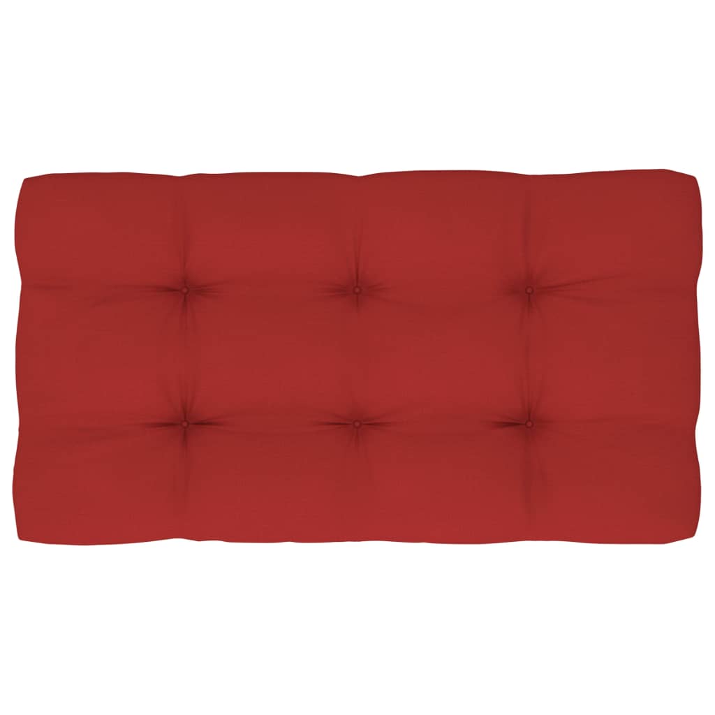 vidaXL Sofa 2-osobowa z palet, z poduszkami, czarna, drewno sosnowe
