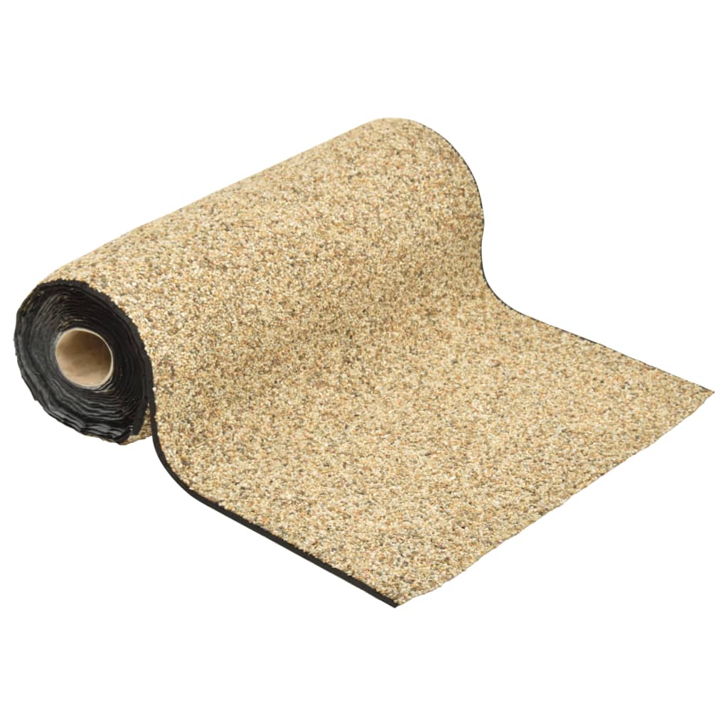 vidaXL Wykładzina do oczka wodnego, z kamyczkami, piaskowa, 1000x40 cm