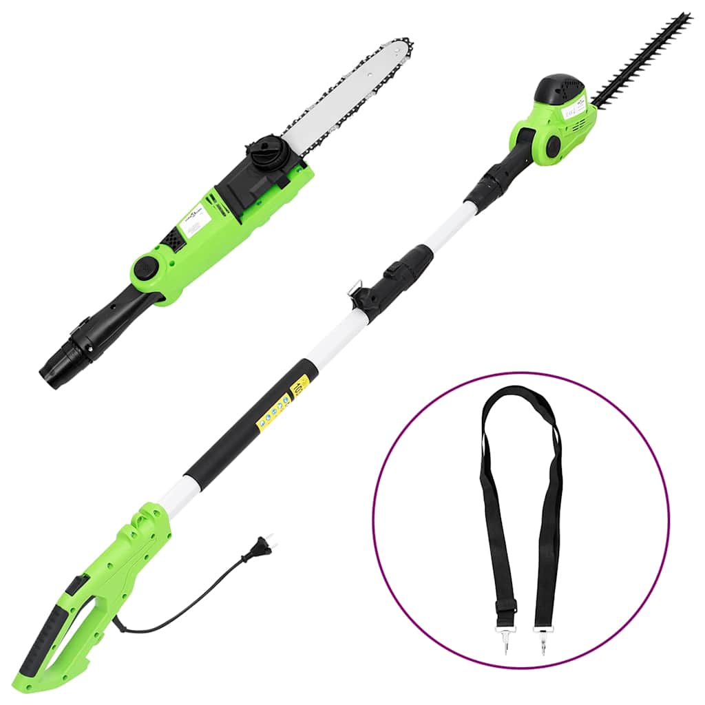 vidaXL Teleskopowa piła łańcuchowa/nożyce do żywopłotu 2-w-1, 25/41 cm