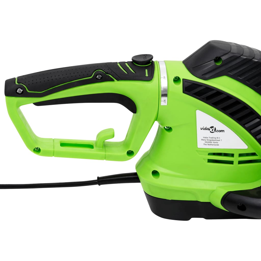 vidaXL Elektryczne nożyce do żywopłotu, 61 cm, 750 W
