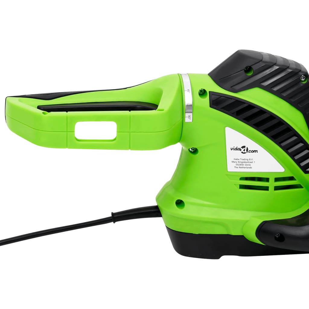vidaXL Elektryczne nożyce do żywopłotu, 61 cm, 750 W