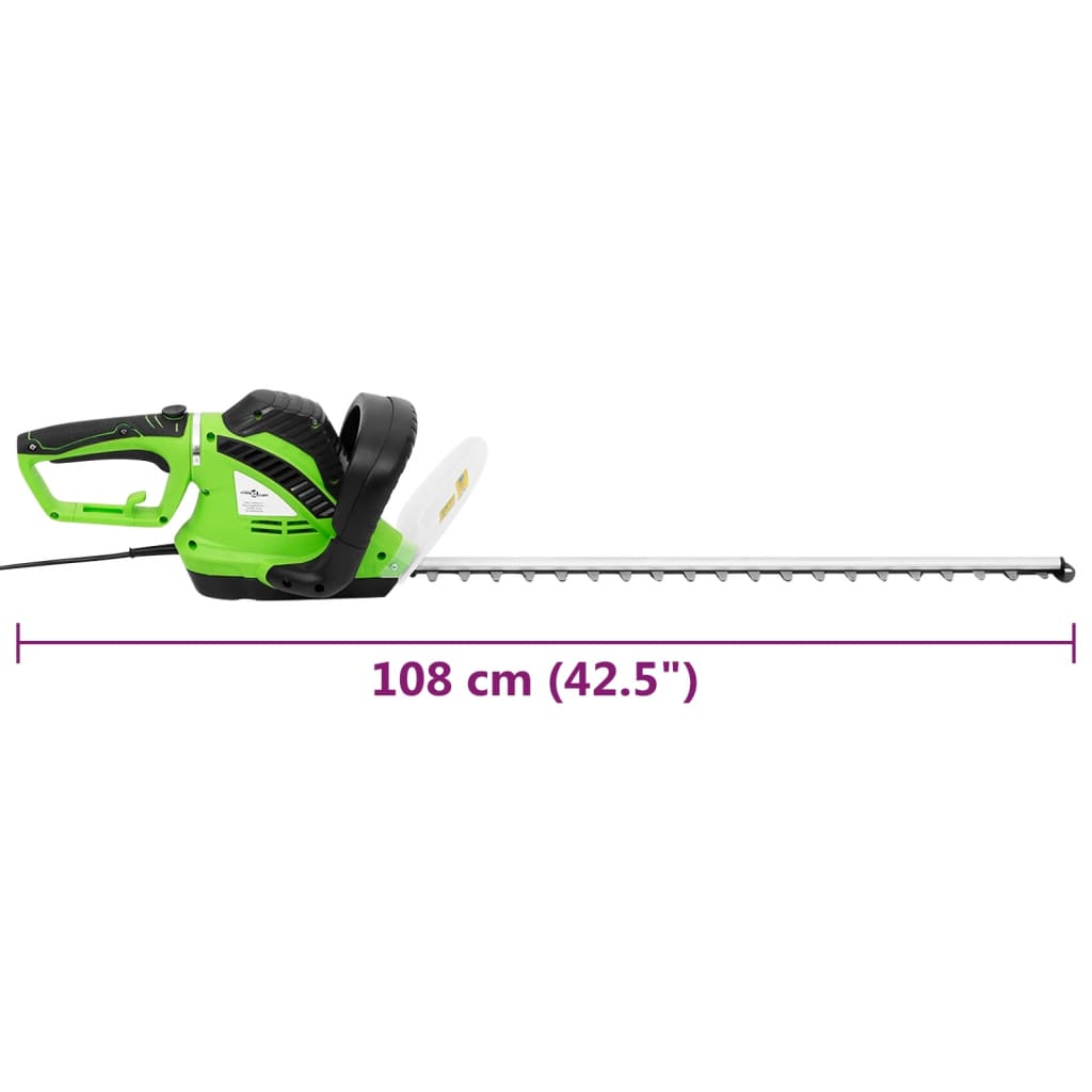 vidaXL Elektryczne nożyce do żywopłotu, 61 cm, 750 W