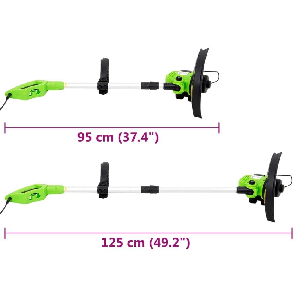 vidaXL Elektryczna podkaszarka na teleskopowym drążku, 29 cm, 550 W