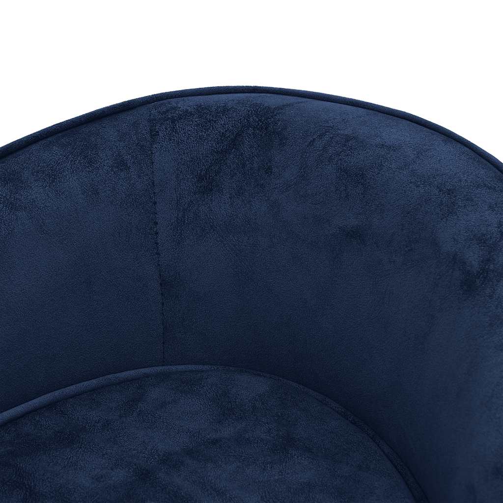 vidaXL Sofa dla psa, niebieska, 69x49x40 cm, pluszowa