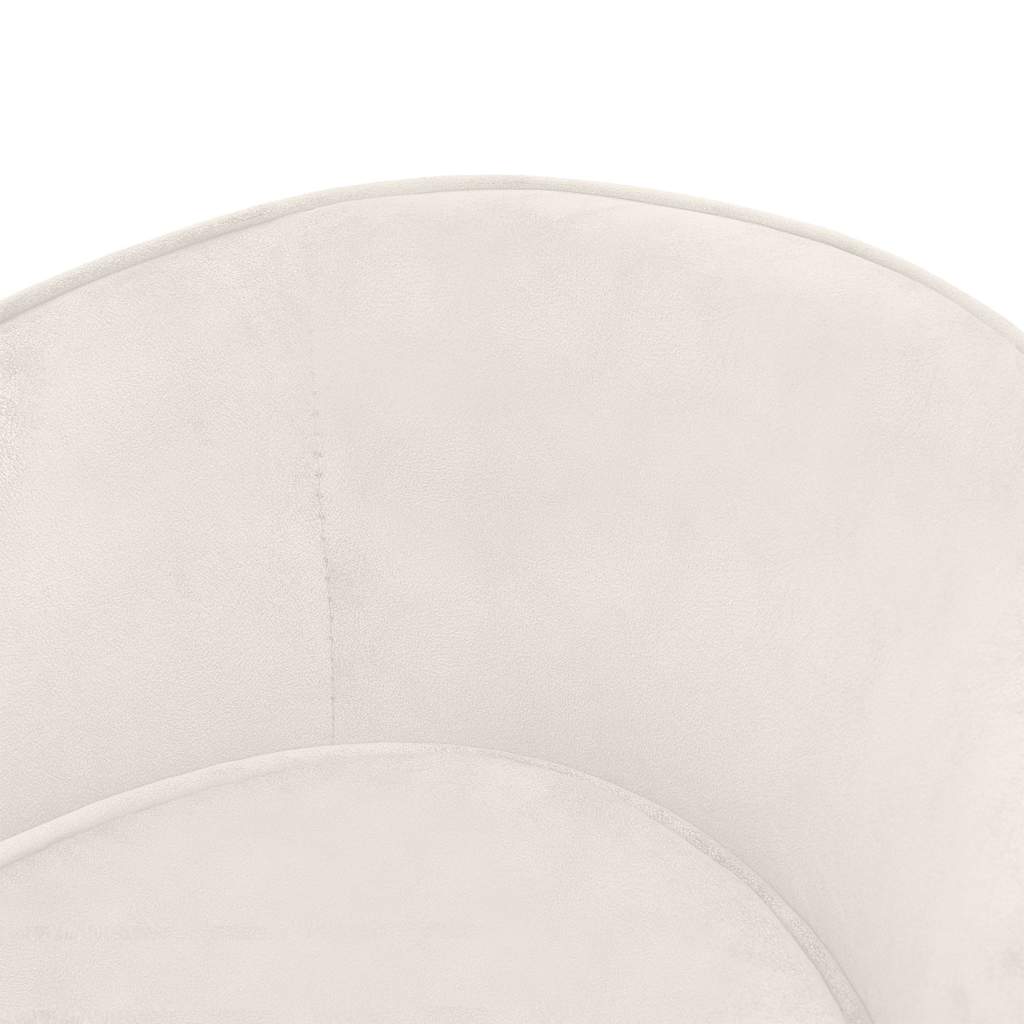 vidaXL Sofa dla psa, kremowa, 69x49x40 cm, pluszowa