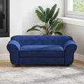 vidaXL Sofa dla psa, niebieska, 72x45x30 cm, pluszowa